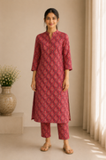 Zyra Label Ruby Bloom Printed Kurta Co-Ord Set