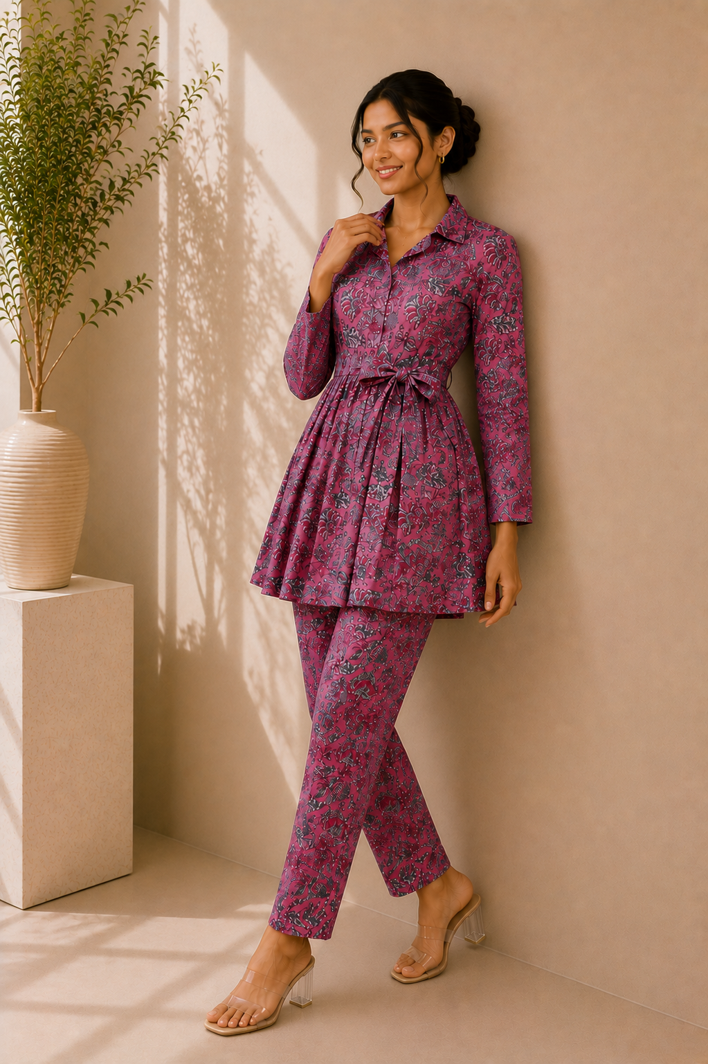 Printed Cotton Co-Ord Set – Rosewood Paisley