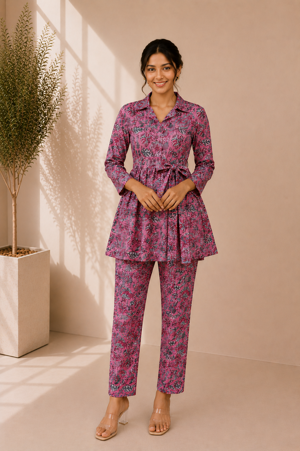 Printed Cotton Co-Ord Set – Rosewood Paisley