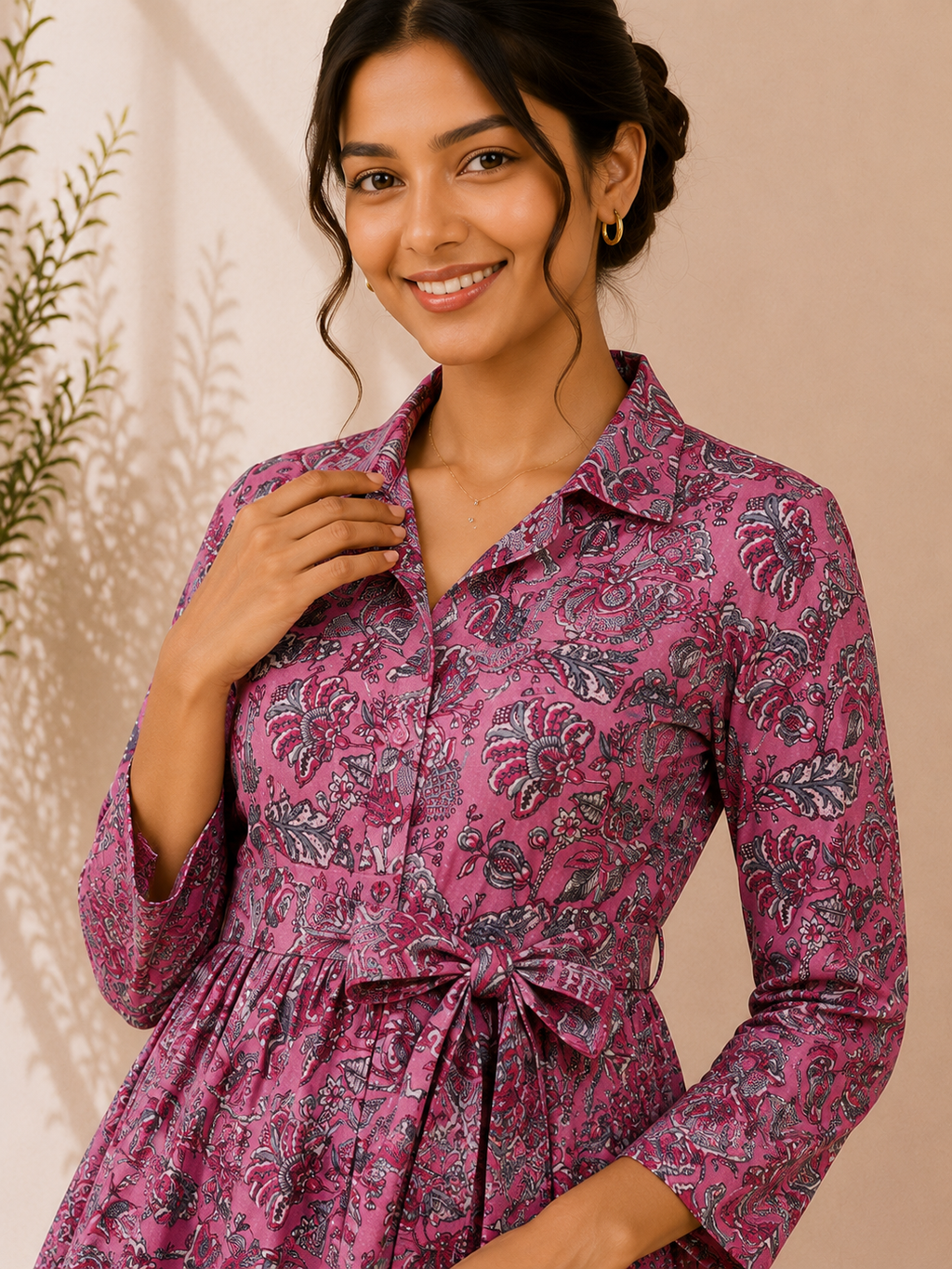 Printed Cotton Co-Ord Set – Rosewood Paisley
