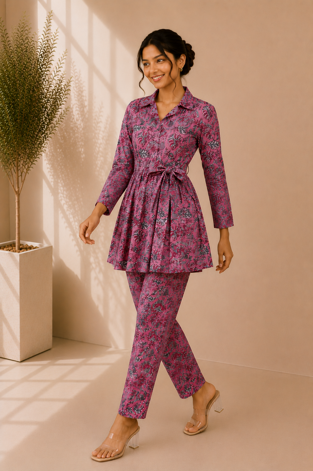 Printed Cotton Co-Ord Set – Rosewood Paisley